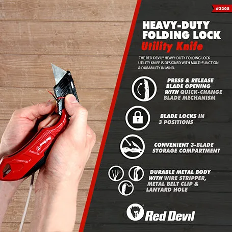 product Heavy-Duty Folding Lock Utility Knife